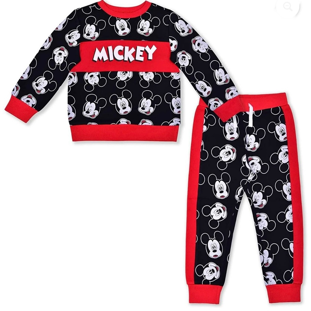 BRAND NEW Mickey Mouse Toddler Boys 2 Piece Printed Jogger Set, Size 2T